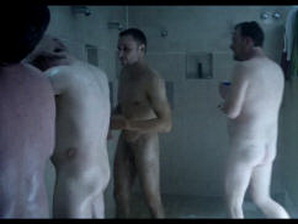 Hot shower frontal scene from the French film "Freier Fall"